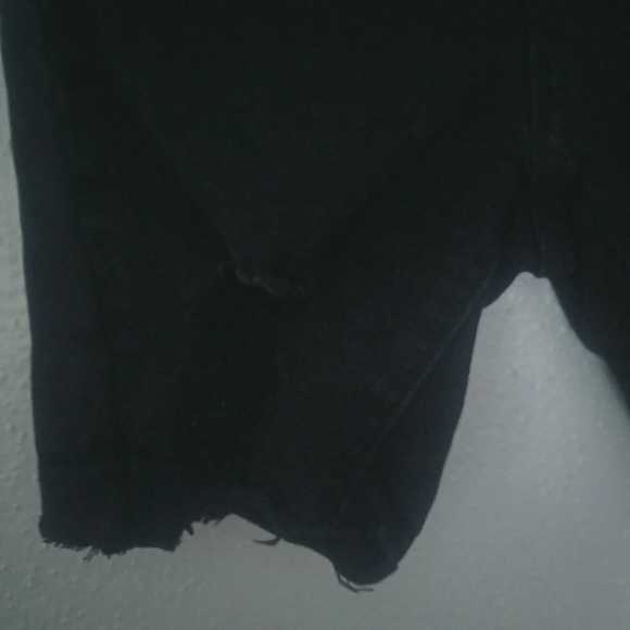 Cuidado con el Perro 2 25 Mexican Black Jeans Distressed Shorts Raw Hem - Picture 5 of 11